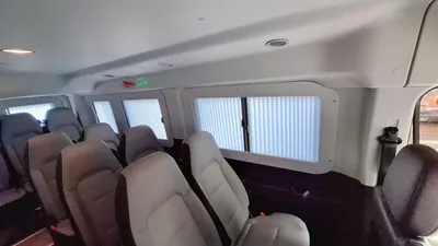 16-seat van interior seating rows
